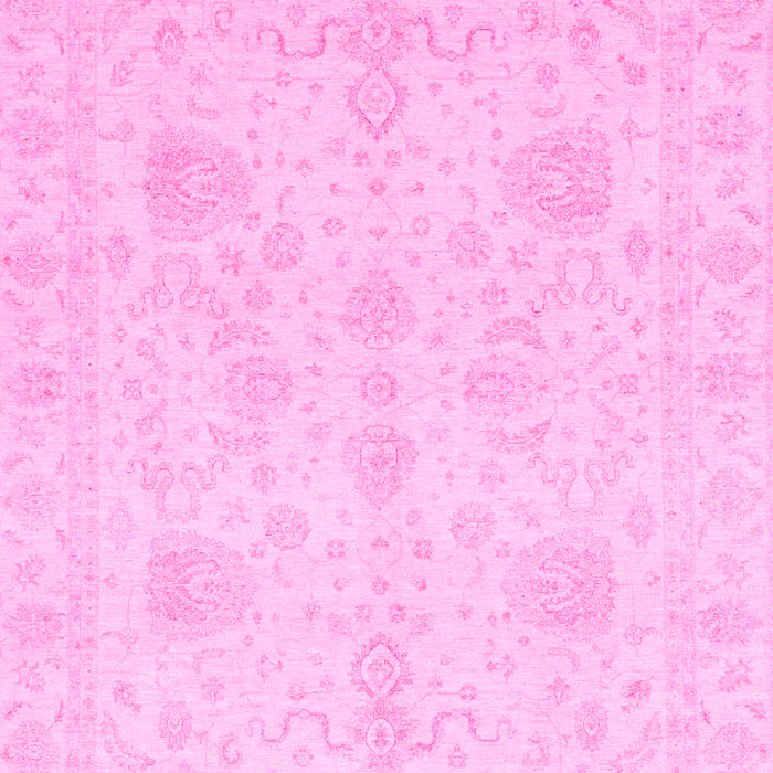 Machine Washable Oriental Pink Modern Rug, wshabs4048pnk
