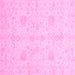 Square Machine Washable Oriental Pink Modern Rug, wshabs4048pnk