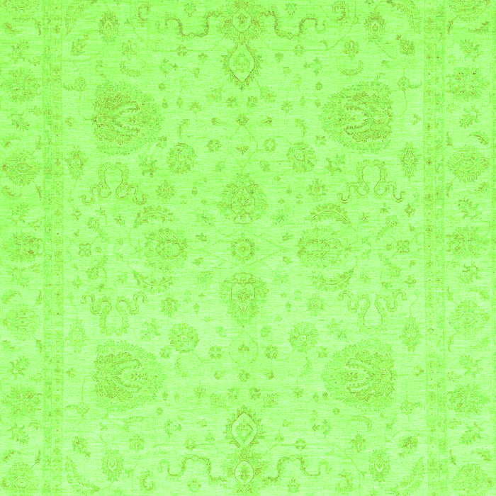 Machine Washable Oriental Green Modern Area Rugs, wshabs4048grn