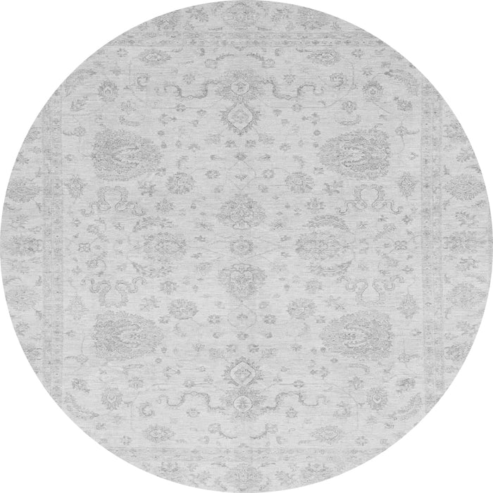 Round Oriental Gray Modern Rug, abs4048gry