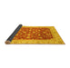 Sideview of Oriental Yellow Modern Rug, abs4049yw