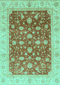 Oriental Turquoise Modern Rug, abs4049turq