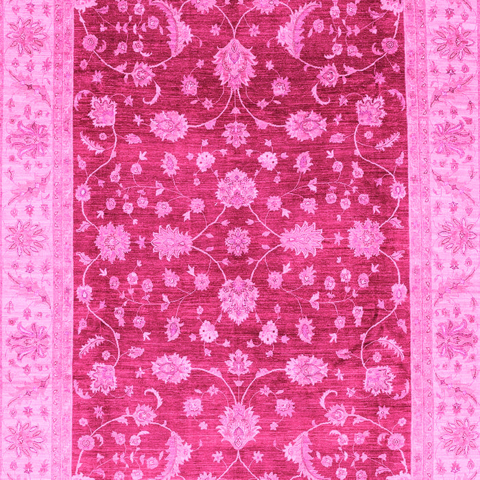 Machine Washable Oriental Pink Modern Rug, wshabs4049pnk