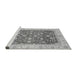 Sideview of Machine Washable Oriental Gray Modern Rug, wshabs4049gry