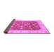 Sideview of Oriental Purple Modern Rug, abs4049pur