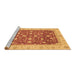 Sideview of Machine Washable Oriental Brown Modern Rug, wshabs4049brn