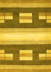 Abstract Yellow Modern Rug, abs404yw