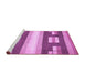 Sideview of Machine Washable Abstract Purple Modern Area Rugs, wshabs404pur