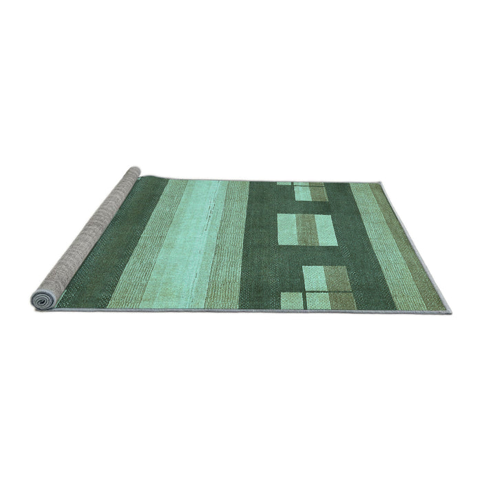 Sideview of Machine Washable Abstract Light Blue Modern Rug, wshabs404lblu