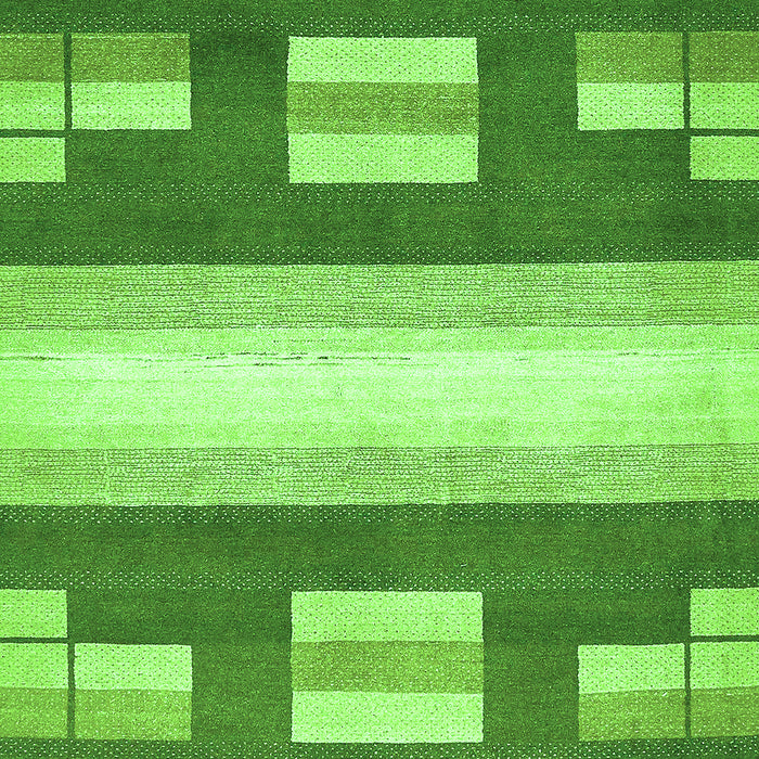 Machine Washable Abstract Green Modern Area Rugs, wshabs404grn