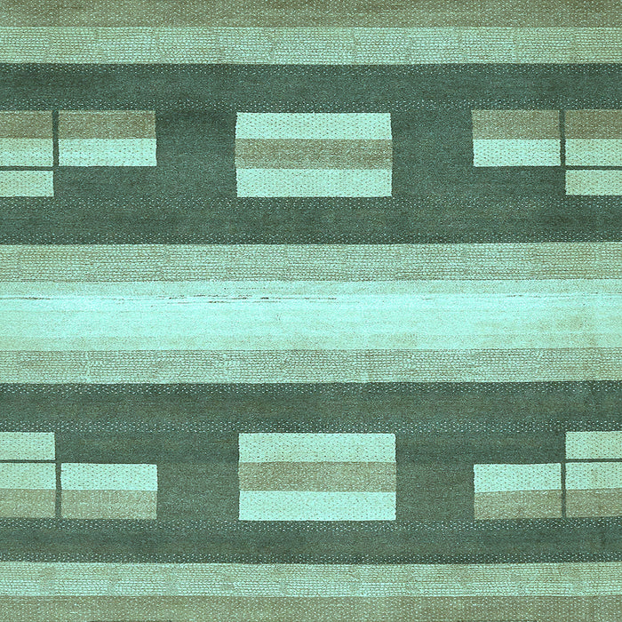 Square Machine Washable Abstract Light Blue Modern Rug, wshabs404lblu