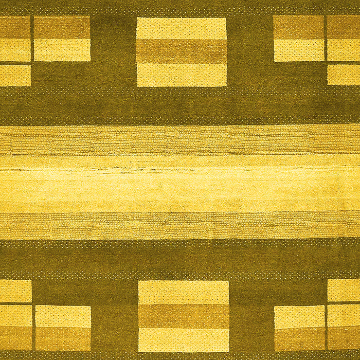 Machine Washable Abstract Yellow Modern Rug, wshabs404yw