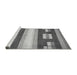 Sideview of Machine Washable Abstract Gray Modern Rug, wshabs404gry