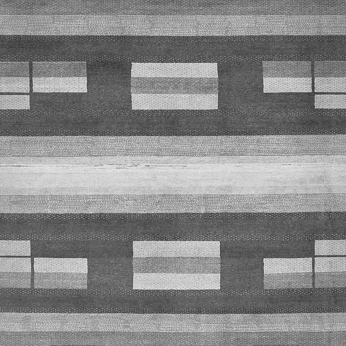 Square Abstract Gray Modern Rug, abs404gry