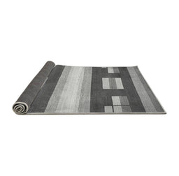 Sideview of Abstract Gray Modern Rug, abs404gry