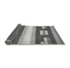 Sideview of Abstract Gray Modern Rug, abs404gry