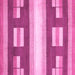 Square Abstract Pink Modern Rug, abs404pnk