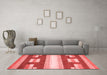 Modern Red Washable Rugs