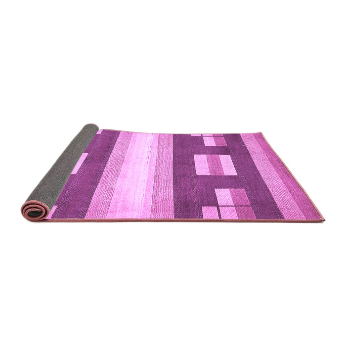 Sideview of Abstract Purple Modern Rug, abs404pur
