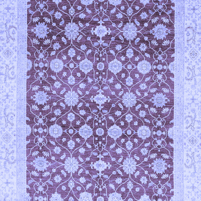 Machine Washable Oriental Blue Modern Rug, wshabs4050blu