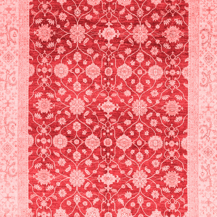 Machine Washable Oriental Red Modern Rug, wshabs4050red