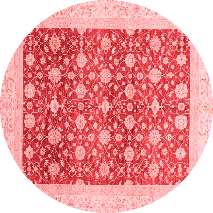 Machine Washable Oriental Red Modern Rug, wshabs4050red