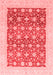 Oriental Red Modern Area Rugs