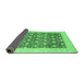 Sideview of Oriental Emerald Green Modern Rug, abs4050emgrn