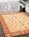 Machine Washable Abstract Orange Rug in a Family Room, wshabs4051