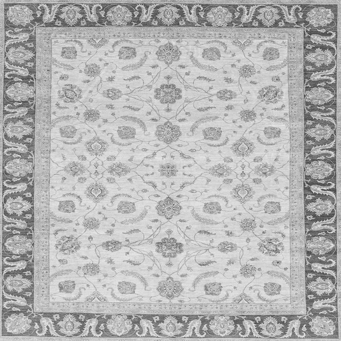 Square Oriental Gray Modern Rug, abs4051gry