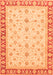 Machine Washable Oriental Orange Modern Area Rugs, wshabs4051org