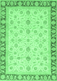 Oriental Emerald Green Modern Rug, abs4051emgrn