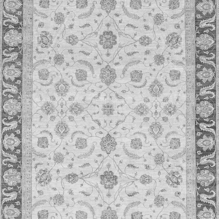 Machine Washable Oriental Gray Modern Rug, wshabs4051gry