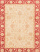 Abstract Brown Gold Oriental Rug, abs4052