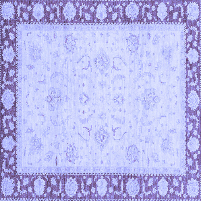 Square Oriental Blue Modern Rug, abs4052blu