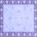 Square Oriental Blue Modern Rug, abs4052blu