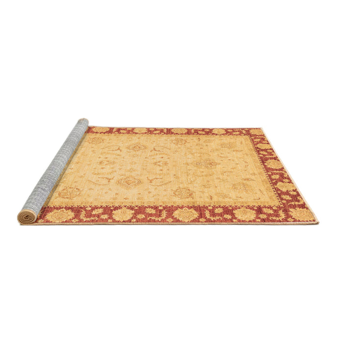 Sideview of Machine Washable Oriental Brown Modern Rug, wshabs4052brn