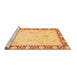 Sideview of Machine Washable Oriental Brown Modern Rug, wshabs4052brn