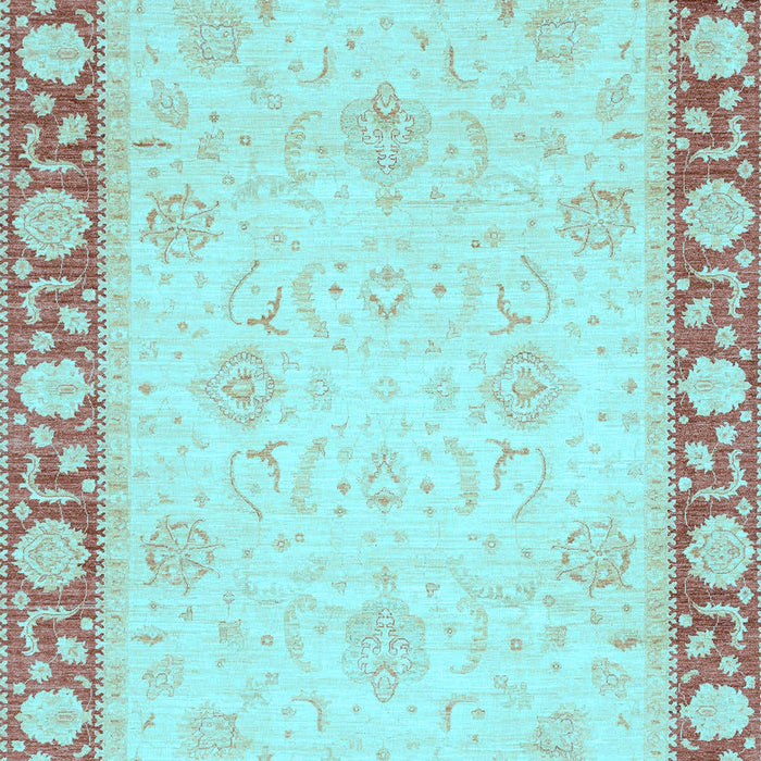 Oriental Light Blue Modern Rug, abs4052lblu