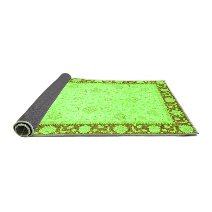 Sideview of Oriental Green Modern Rug, abs4052grn