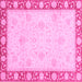 Square Oriental Pink Modern Rug, abs4052pnk