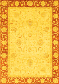 Oriental Yellow Modern Rug, abs4052yw