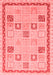 Oriental Red Modern Area Rugs