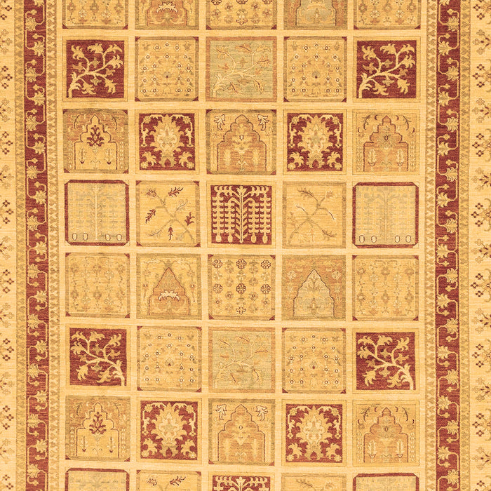 Machine Washable Oriental Brown Modern Rug, wshabs4053brn