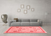 Modern Red Washable Rugs