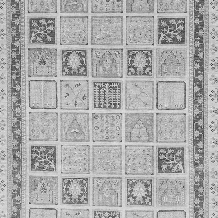 Machine Washable Oriental Gray Modern Rug, wshabs4053gry
