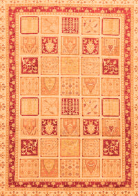 Oriental Orange Modern Rug, abs4053org