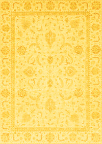 Oriental Yellow Traditional Rug, abs4054yw