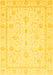 Oriental Yellow Traditional Rug, abs4054yw