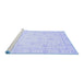 Sideview of Machine Washable Oriental Blue Traditional Rug, wshabs4054blu